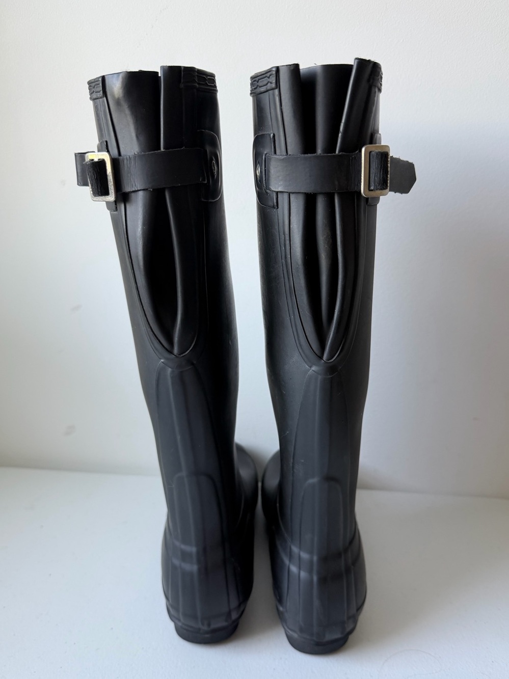 Hunter Matte Black Tall Rain Boots Size US 8 / UK 6 - Picture 6 of 16